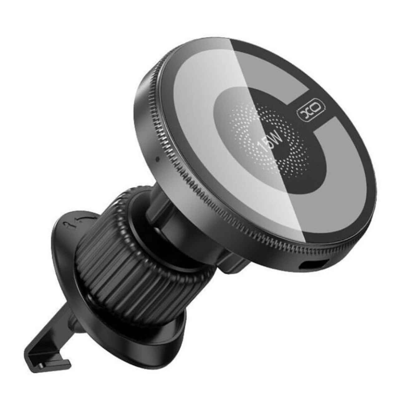 شارژر وایرلس و هولدر دریچه کولری گوشی موبایل XO مدل CX025 - مشکی